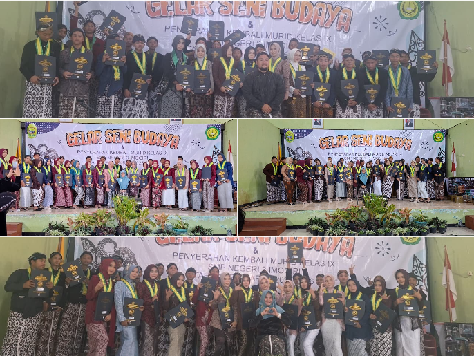 Semarak dan Haru, SMP N 3 Imogiri Gelar Seni Budaya dan Serahkan Kembali 120 Siswa Kelas IX ke Wali Murid